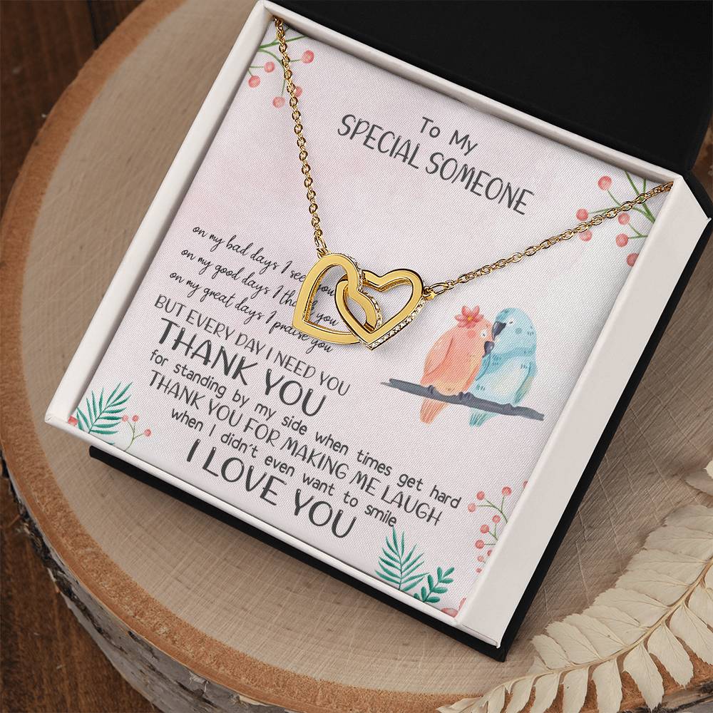 Special Someone - Great Days - Interlocking Hearts - Love Necklace