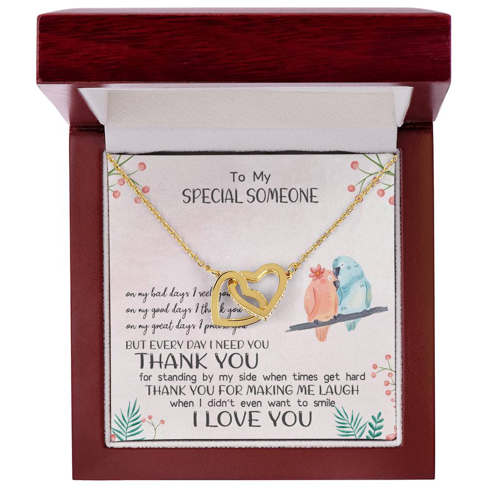 Special Someone - Great Days - Interlocking Hearts - Love Necklace