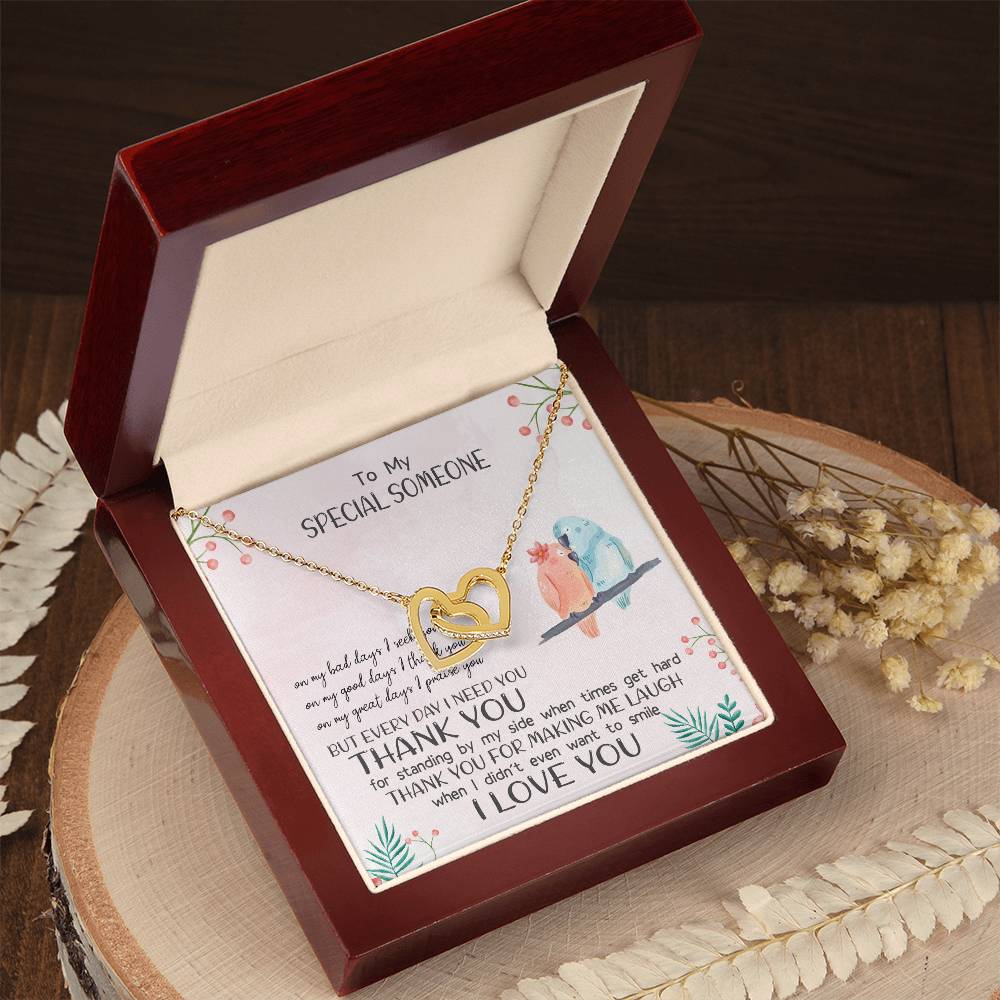 Special Someone - Great Days - Interlocking Hearts - Love Necklace