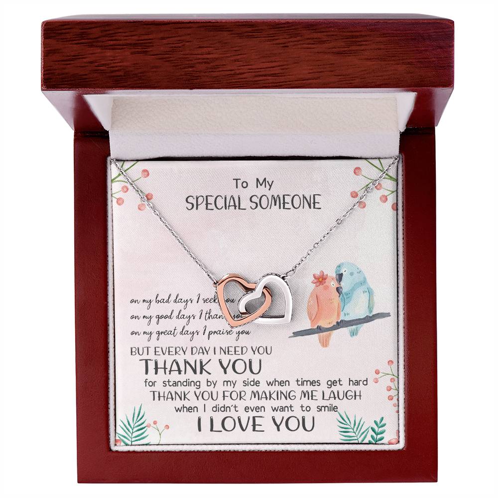 Special Someone - Great Days - Interlocking Hearts - Love Necklace
