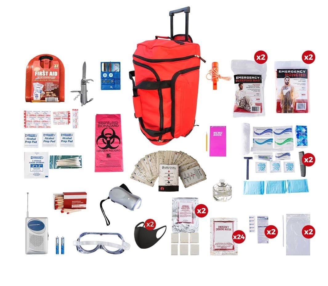 2 Person Deluxe Survival Kit (72+ Hours)