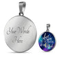 Love Mom To The Moon Circle Luxury Necklace - Engraving & Gold Options!