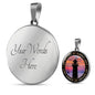 Mother Guiding Light Circle Luxury Necklace - Engraving & Gold Options!