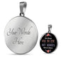 Not Always Eye To Eye Circle Luxury Necklace - Engraving & Gold Options!