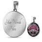 To Mom Circle Luxury Necklace - Engraving & Gold Options!