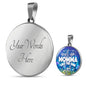 Momma Like I Got Circle Luxury Necklace - Engraving & Gold Options!