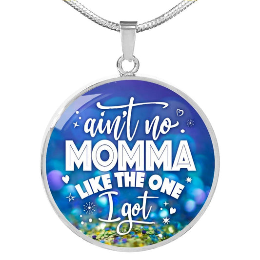 Momma Like I Got Circle Luxury Necklace - Engraving & Gold Options!