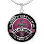 To Mom Circle Luxury Necklace - Engraving & Gold Options!