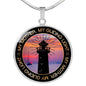 Mother Guiding Light Circle Luxury Necklace - Engraving & Gold Options!