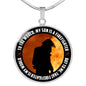Son Firefighter Circle Luxury Necklace - Engraving & Gold Options!