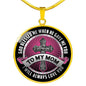To Mom Circle Luxury Necklace - Engraving & Gold Options!