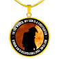 Son Firefighter Circle Luxury Necklace - Engraving & Gold Options!