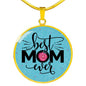 Best Mom Ever Circle Luxury Necklace - Engraving & Gold Options!
