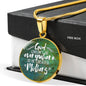 God Created Moms Circle Luxury Necklace - Engraving & Gold Options!