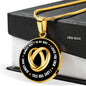 Will Always Love My Wife Circle Luxury Necklace - Engraving & Gold Options!