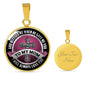 To Mom Circle Luxury Necklace - Engraving & Gold Options!