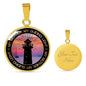 Mother Guiding Light Circle Luxury Necklace - Engraving & Gold Options!