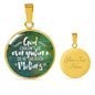 God Created Moms Circle Luxury Necklace - Engraving & Gold Options!