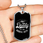 "New Daddy Rookie" Dog Tag And Chain - Engraving & Gold Options!