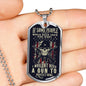 "If People Would Raise Their Kids Right" - Dog Tag And Chain - Engraving & Gold Options!