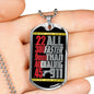 "Faster Than 911" Dog Tag And Chain - Engraving & Gold Options!
