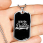 "New Daddy" Dog Tag And Chain - Engraving & Gold Options!