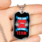 "Dad Bod Lifting Team" Dog Tag And Chain - Engraving & Gold Options!