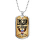 "2 A Permit" Dog Tag And Chain - Engraving & Gold Options!