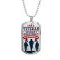 "I am a Veteran" Dog Tag And Chain - Engraving & Gold Options!
