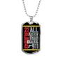 "Faster Than 911" Dog Tag And Chain - Engraving & Gold Options!