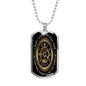 "Turn Back Time" Dog Tag And Chain - Engraving & Gold Options!