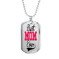 "Best Mom Ever" Dog Tag And Chain - Engraving & Gold Options!