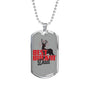 "Best Buckin' Dad" Dog Tag And Chain - Engraving & Gold Options!