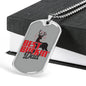 "Best Buckin' Dad" Dog Tag And Chain - Engraving & Gold Options!