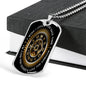 "Turn Back Time" Dog Tag And Chain - Engraving & Gold Options!