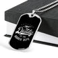 "New Daddy Rookie" Dog Tag And Chain - Engraving & Gold Options!