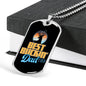 "Best Buckin' Dad Ever" Dog Tag And Chain - Engraving & Gold Options!