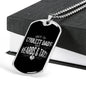 "Coolest Dads Have Beards & Tats" Dog Tag And Chain - Engraving & Gold Options!