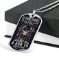 "If People Would Raise Their Kids Right" - Dog Tag And Chain - Engraving & Gold Options!
