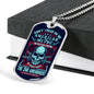 "Don't Tread On Me 2 A" - Dog Tag And Chain - Engraving & Gold Options!