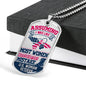 "U.S. Woman Veteran" Dog Tag And Chain - Engraving & Gold Options!