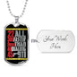 "Faster Than 911" Dog Tag And Chain - Engraving & Gold Options!