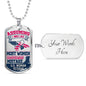 "U.S. Woman Veteran" Dog Tag And Chain - Engraving & Gold Options!