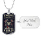 "If People Would Raise Their Kids Right" - Dog Tag And Chain - Engraving & Gold Options!