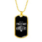 "Coolest Dads Have Beards & Tats" Dog Tag And Chain - Engraving & Gold Options!