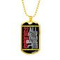 "Faster Than 911" Dog Tag And Chain - Engraving & Gold Options!