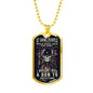"If People Would Raise Their Kids Right" - Dog Tag And Chain - Engraving & Gold Options!
