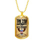"2 A Permit" Dog Tag And Chain - Engraving & Gold Options!