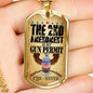 "2 A Permit" Dog Tag And Chain - Engraving & Gold Options!