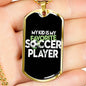 "Kid Soccer Player" Dog Tag And Chain - Engraving & Gold Options!